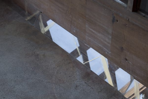 Nursery Baseboard, Schindler Lab, 2011, glass and paint, dimensions vary