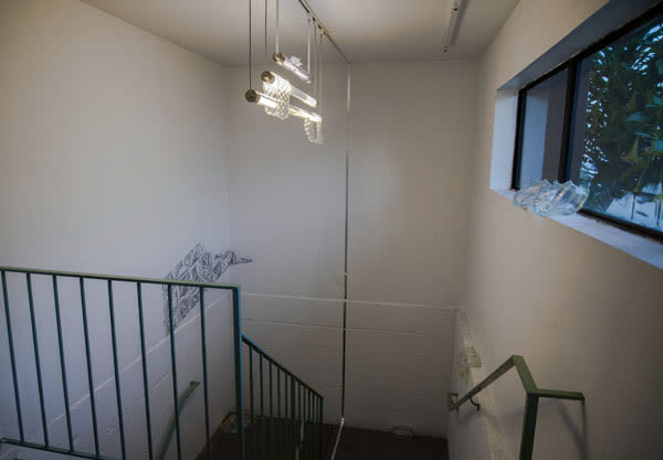 Terragni Pieces installation, 2015, at The Finley Gallery, LA. Thanks to help from Nicole Stahl and Neptune Glassworks