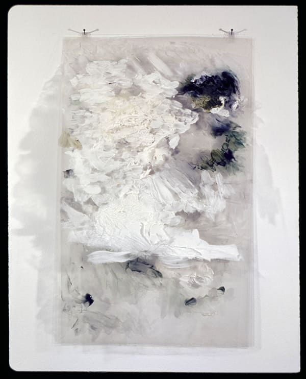 Waterfall Piece II, 2002, plastic, paint and paper, 24"x16"x5"
