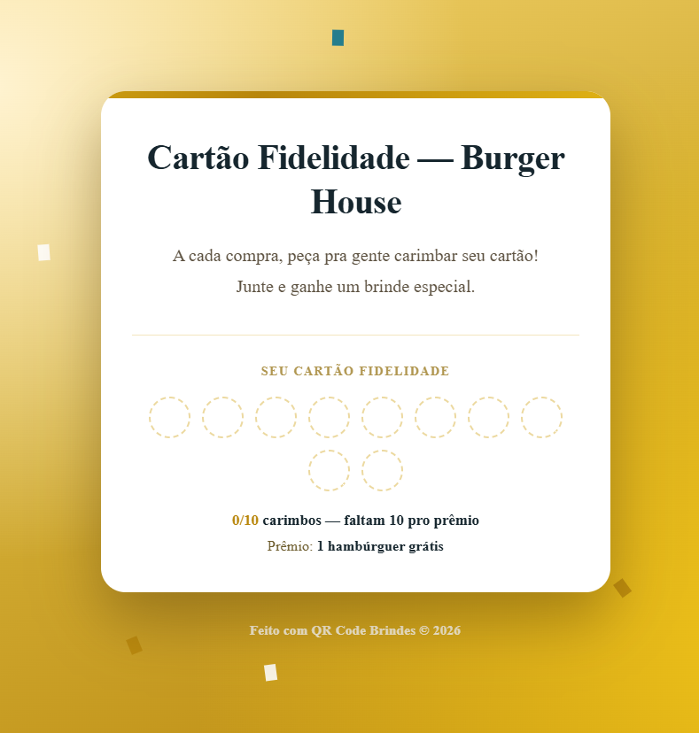 Cartão Fidelidade