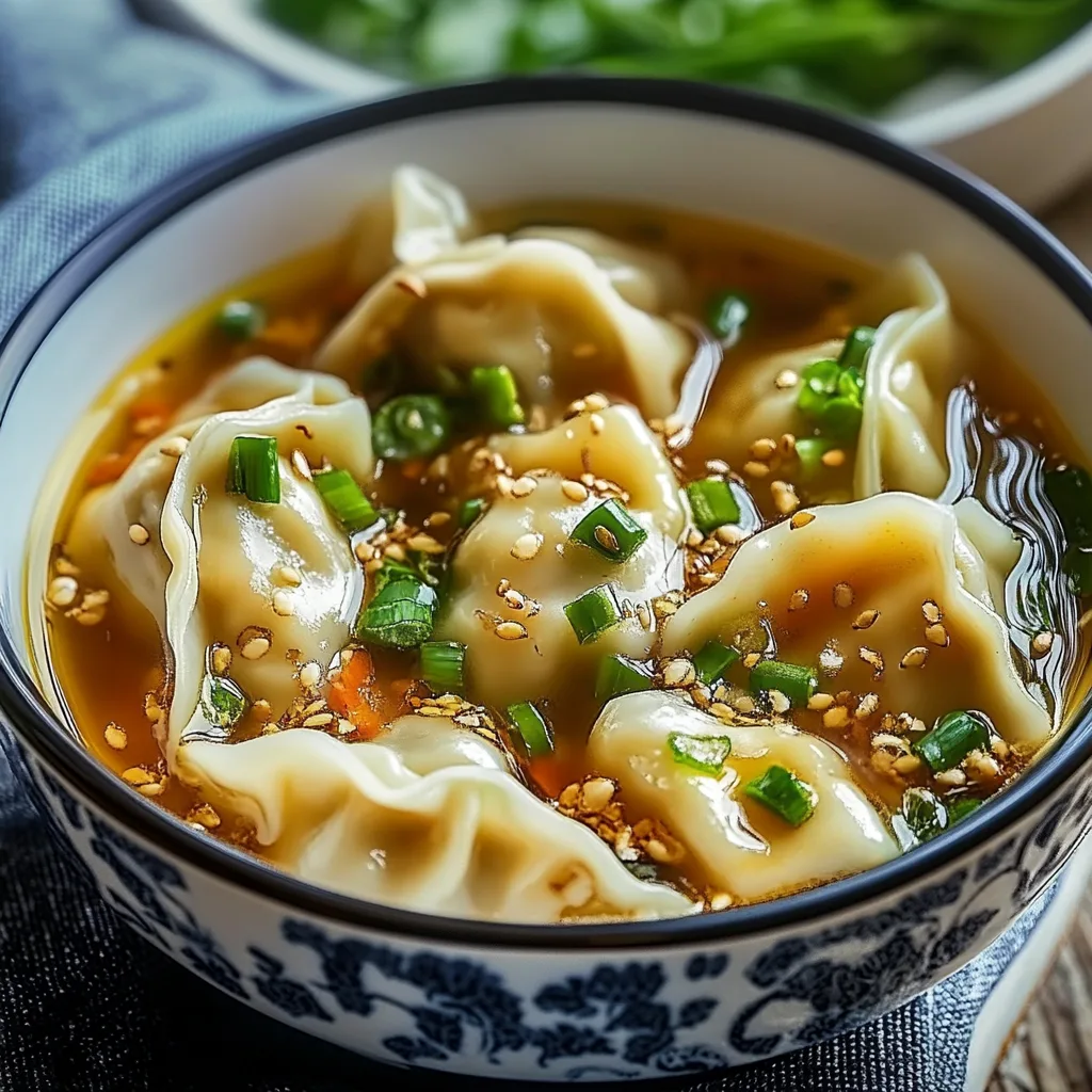 Easy Asian Dumpling Potsticker Soup