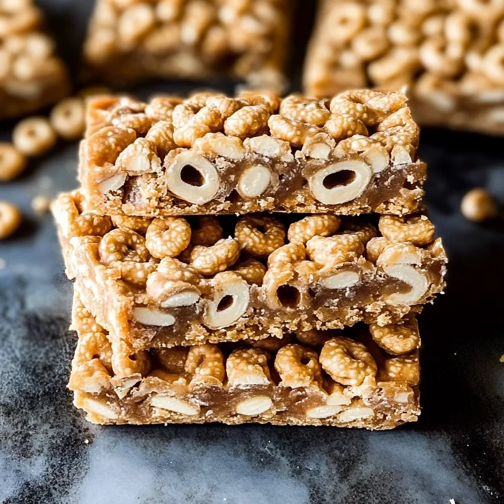 Easy No-Bake Cheerio and Peanut Butter Bars