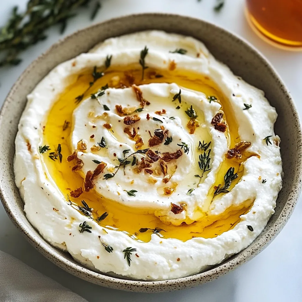 Delicious Ricotta Dip with Hot Honey