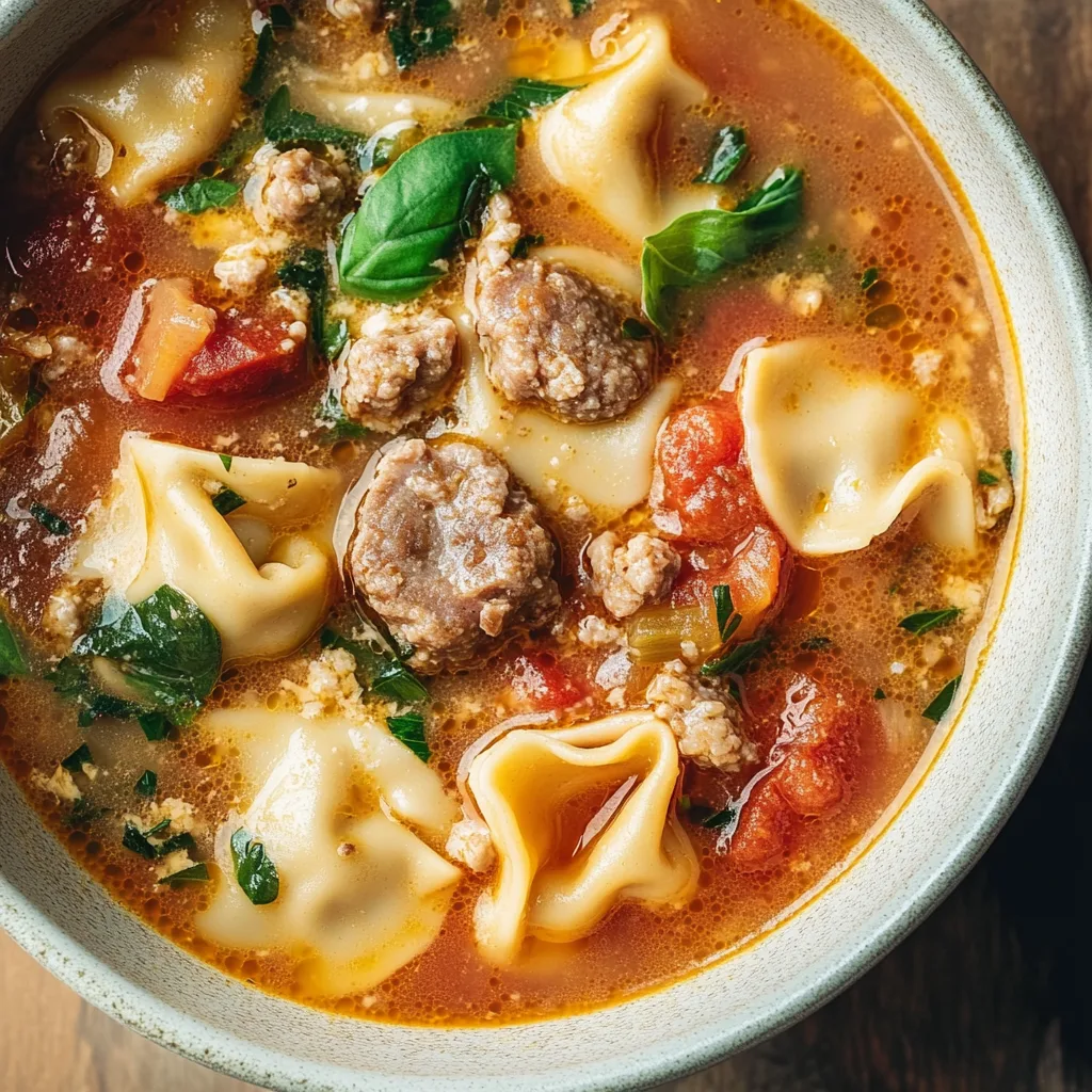 Italian Sausage Tortellini Soup