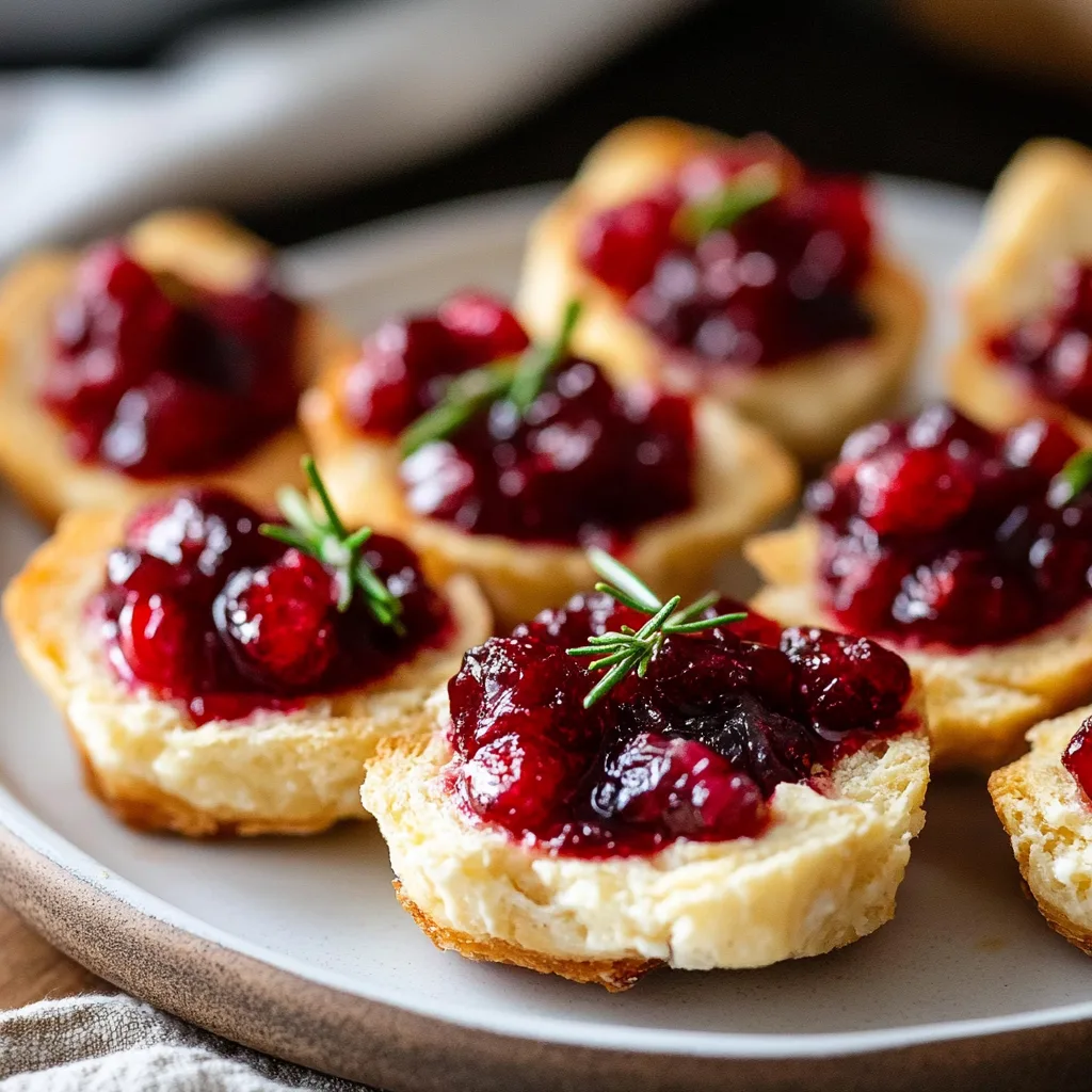Cranberry Cream Cheese Appetizer Bites