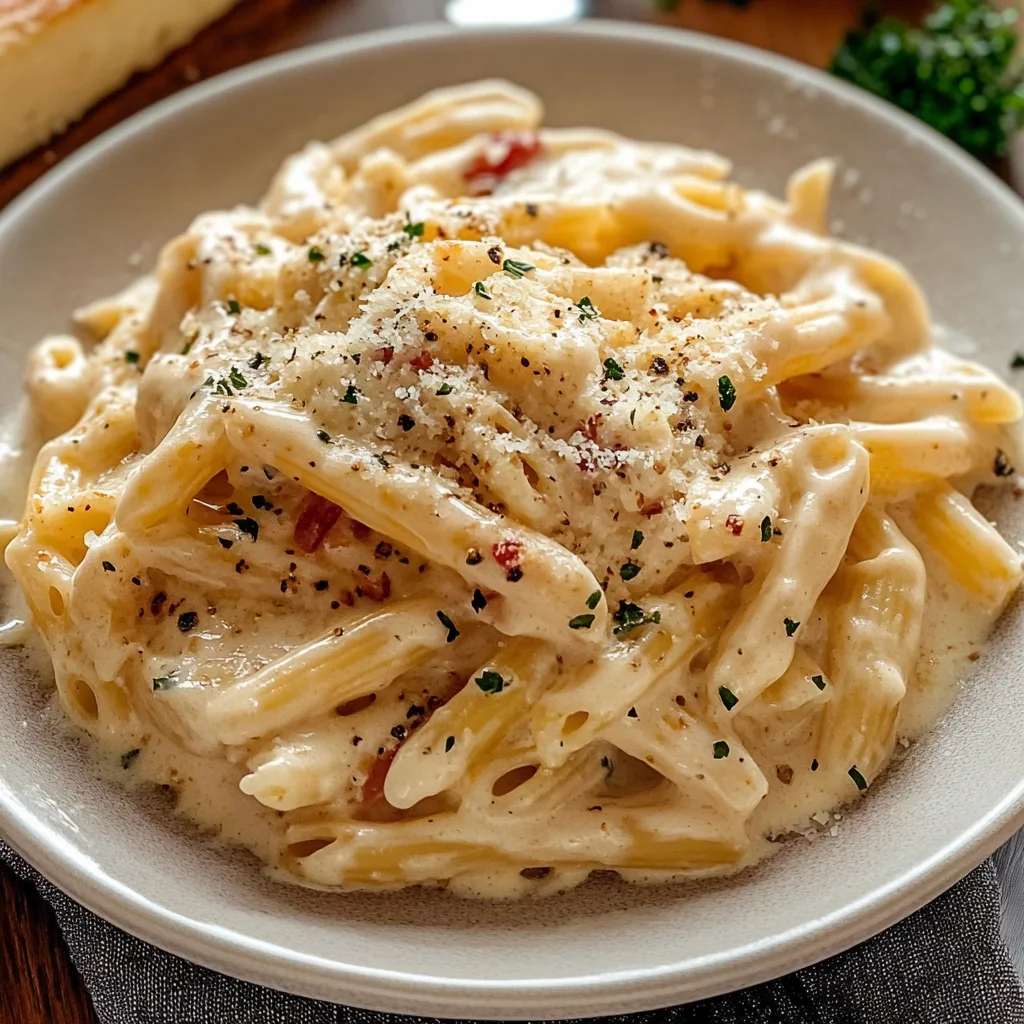 One Pot Creamy Garlic Pasta