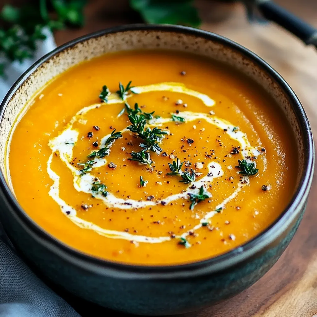 Spicy Butternut Squash Sweet Potato Soup