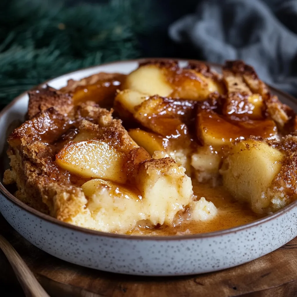 Cardamom Pear Bread Pudding