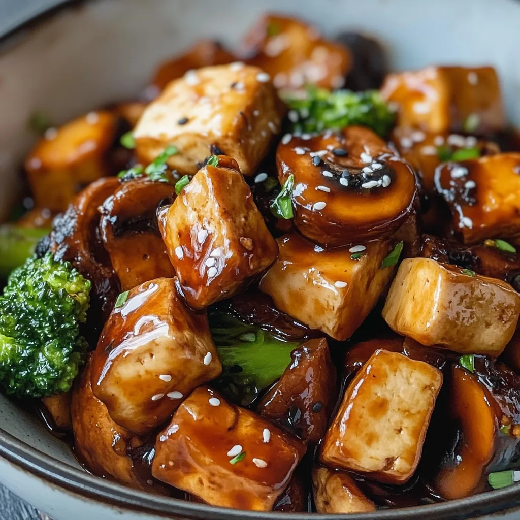 Mushroom and Tofu Stir-Fry