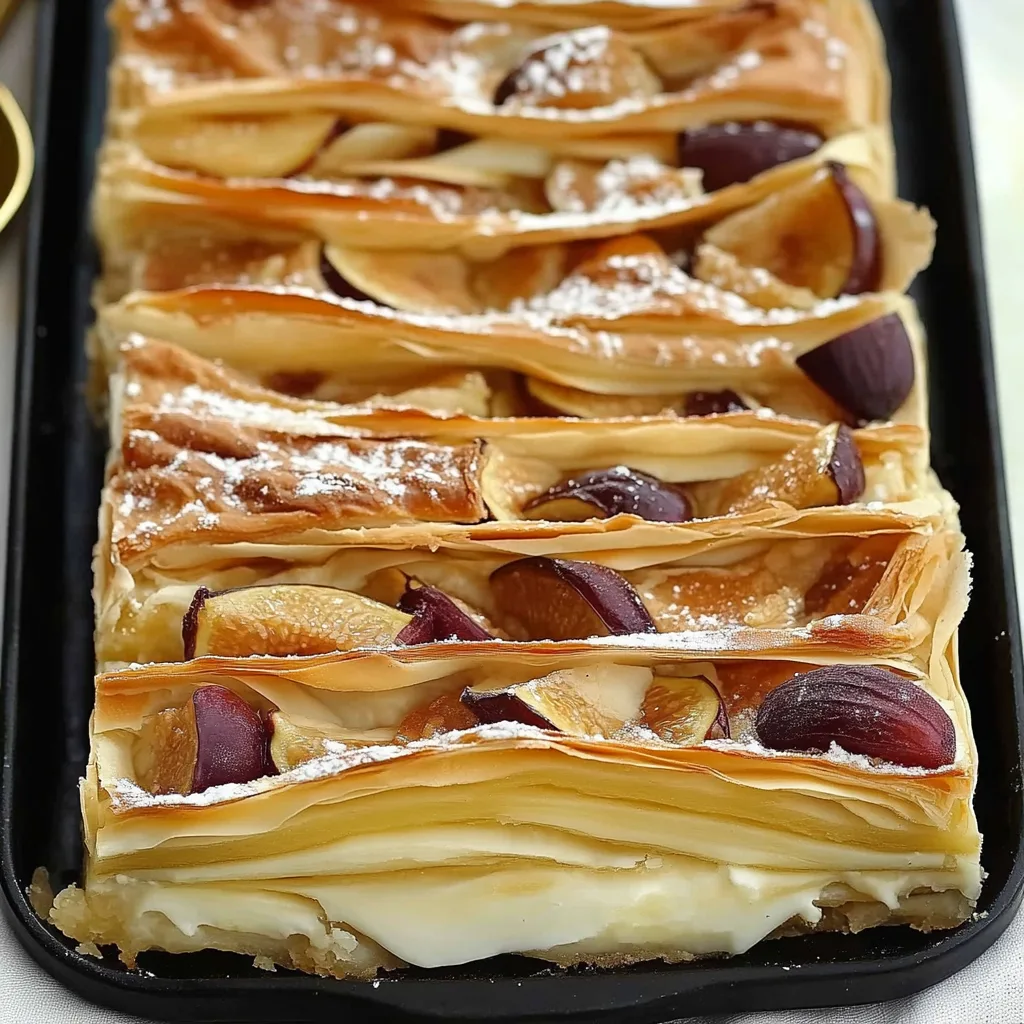 Fig & Brie Fillo Crinkle Pie