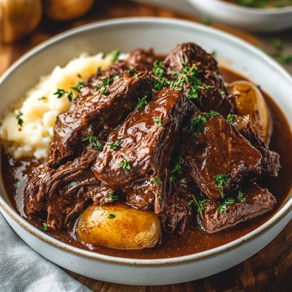 Easy Slow Cooker Beef Manhattan