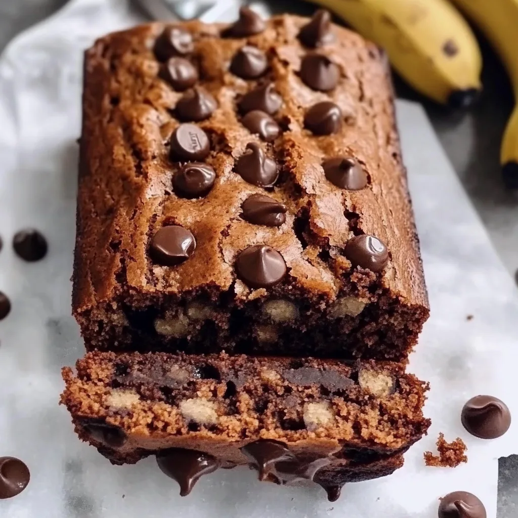 Healthier Chocolate Chip Banana Bread