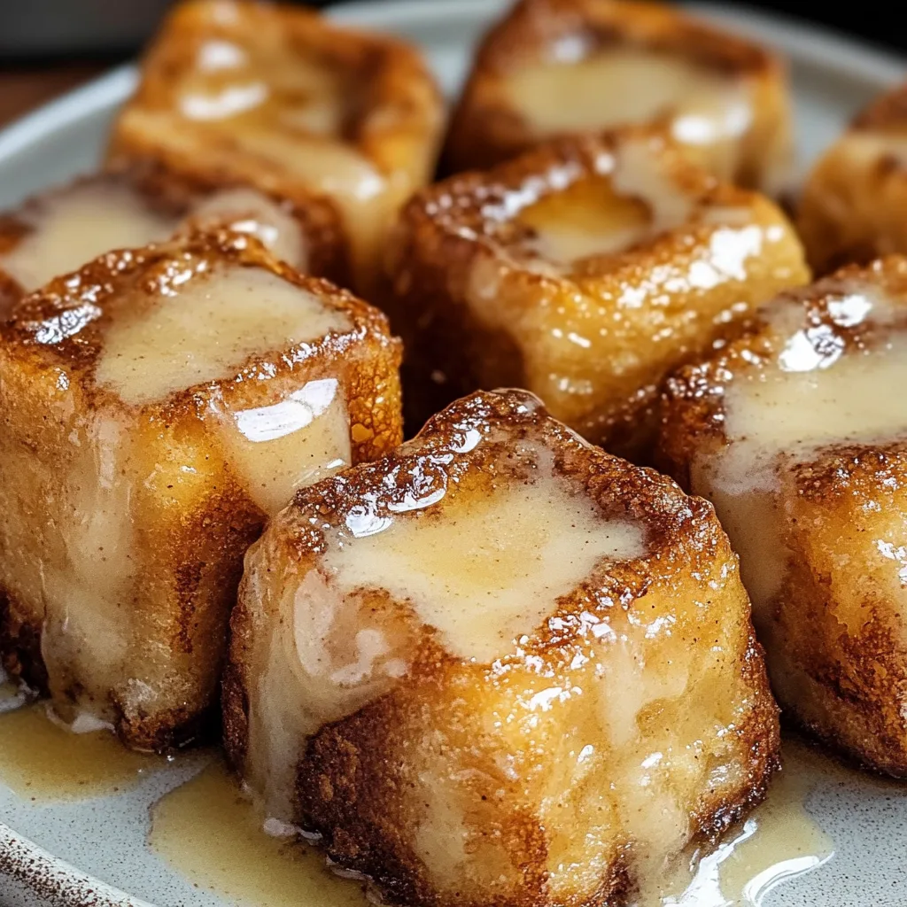 Cinnamon Roll French Toast Bites