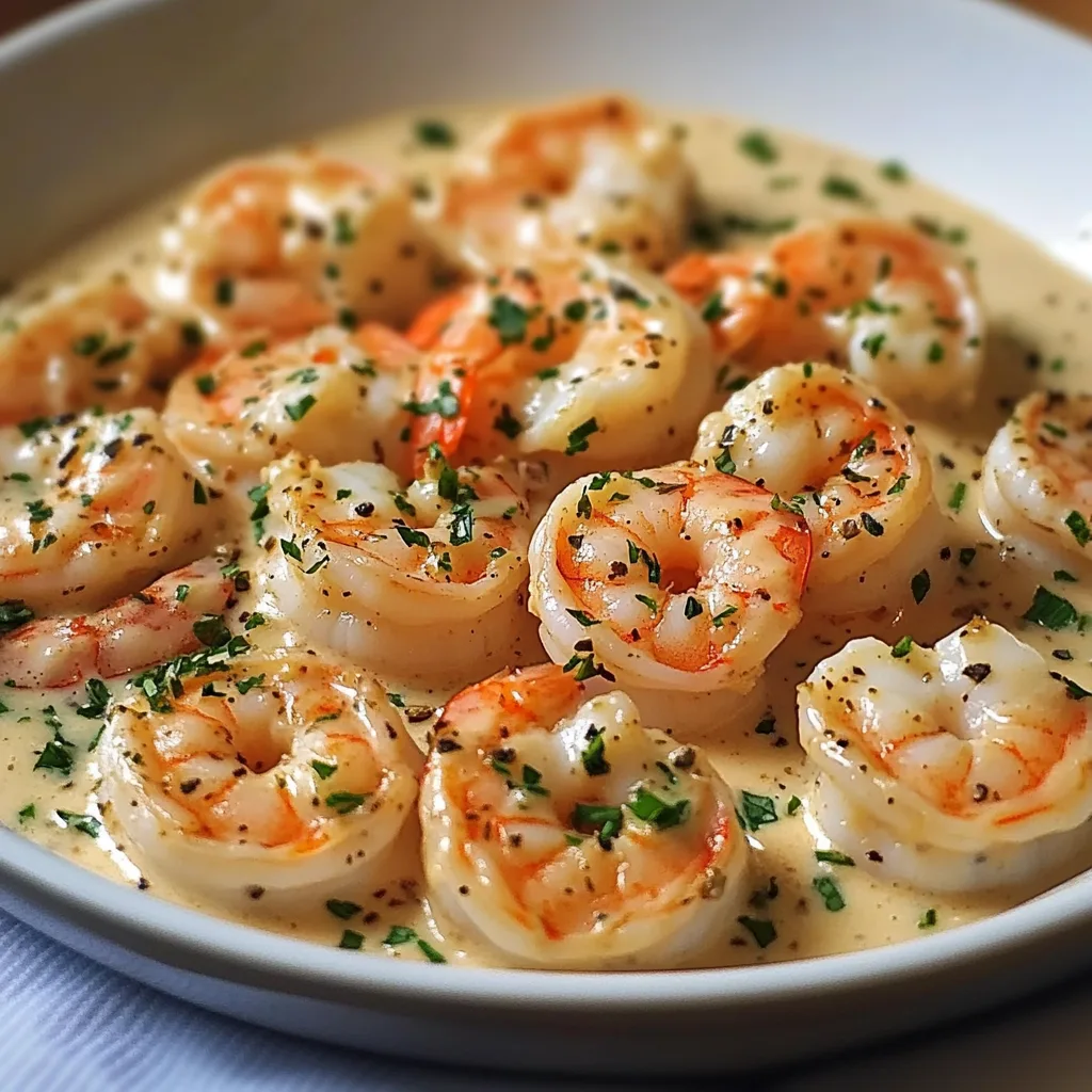 Easy Creamy Garlic Shrimp