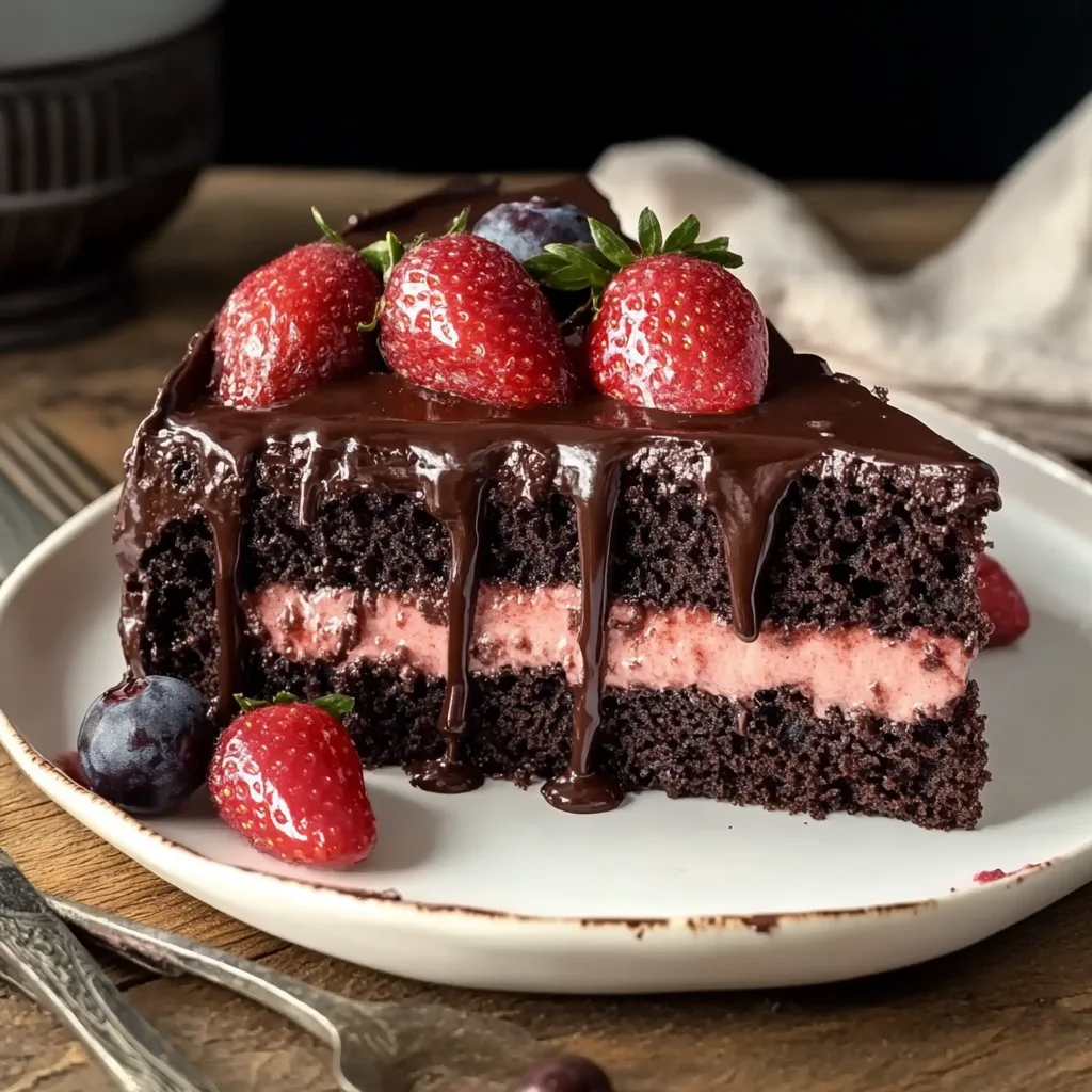 Strawberry Chocolate Cake