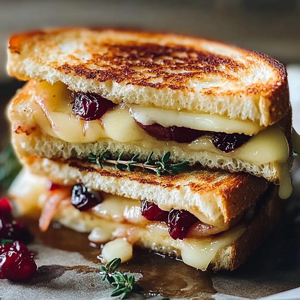 Fall-Inspired Apple and Cranberry Grilled Cheese Sandwich