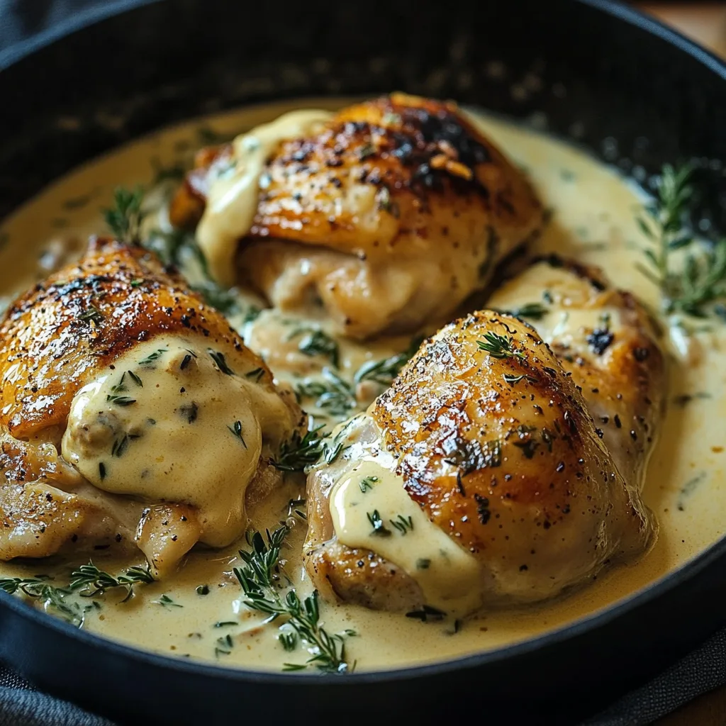 Irish Chicken in Whiskey Cream Sauce