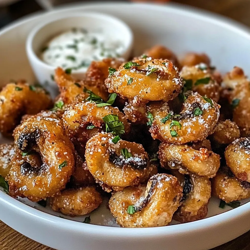 Air Fryer Ranch Mushrooms