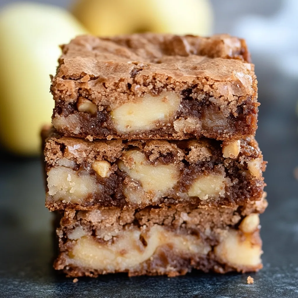 Apple Brownies (Easy Fall Dessert)