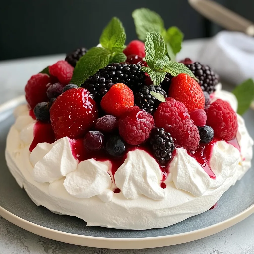 Summer Berry Pavlova