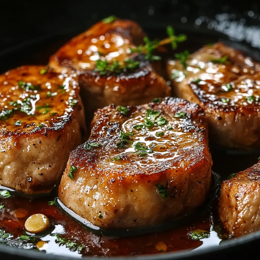 Garlic Butter Pan Seared Pork Chops (20-Minutes)