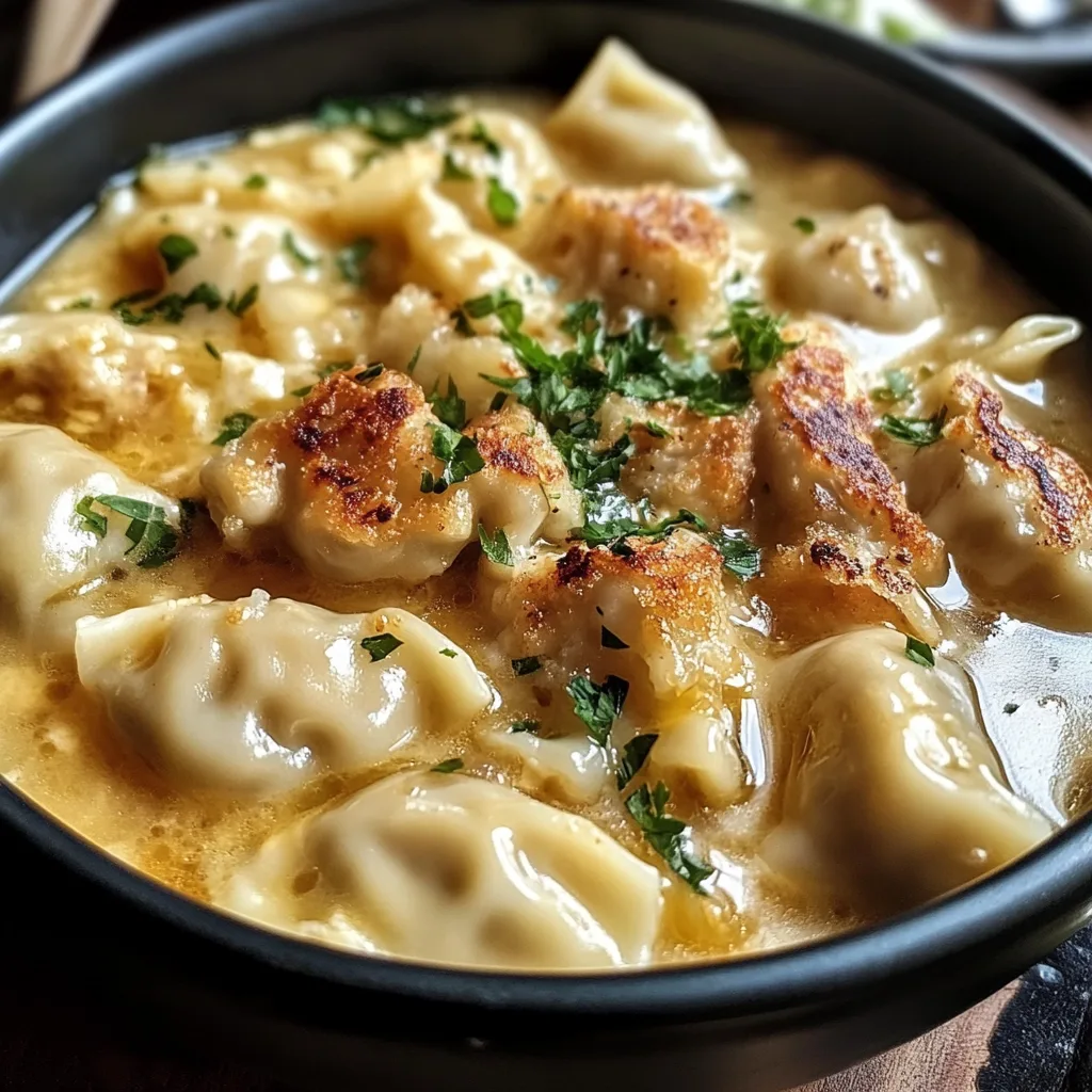 Easy Asian Dumpling Potsticker Soup