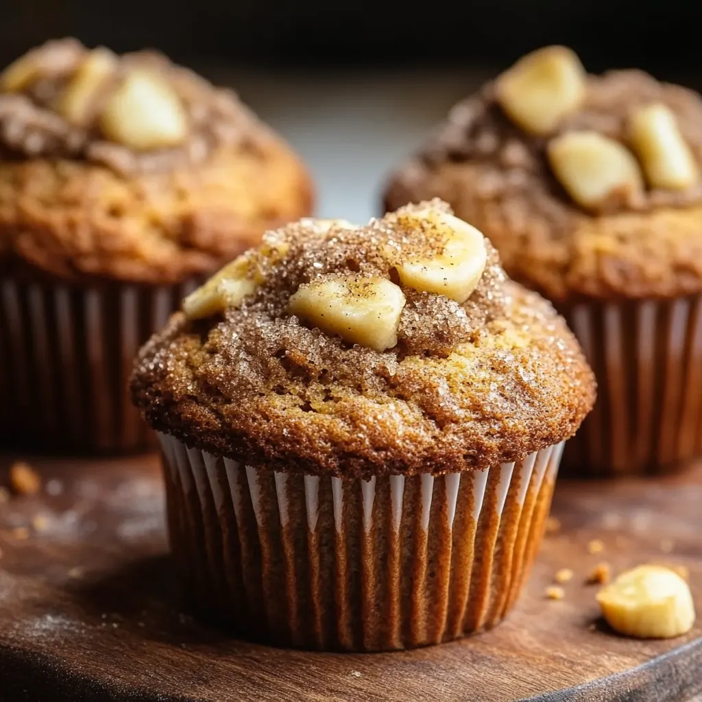 Cinnamon Banana Bread Muffins