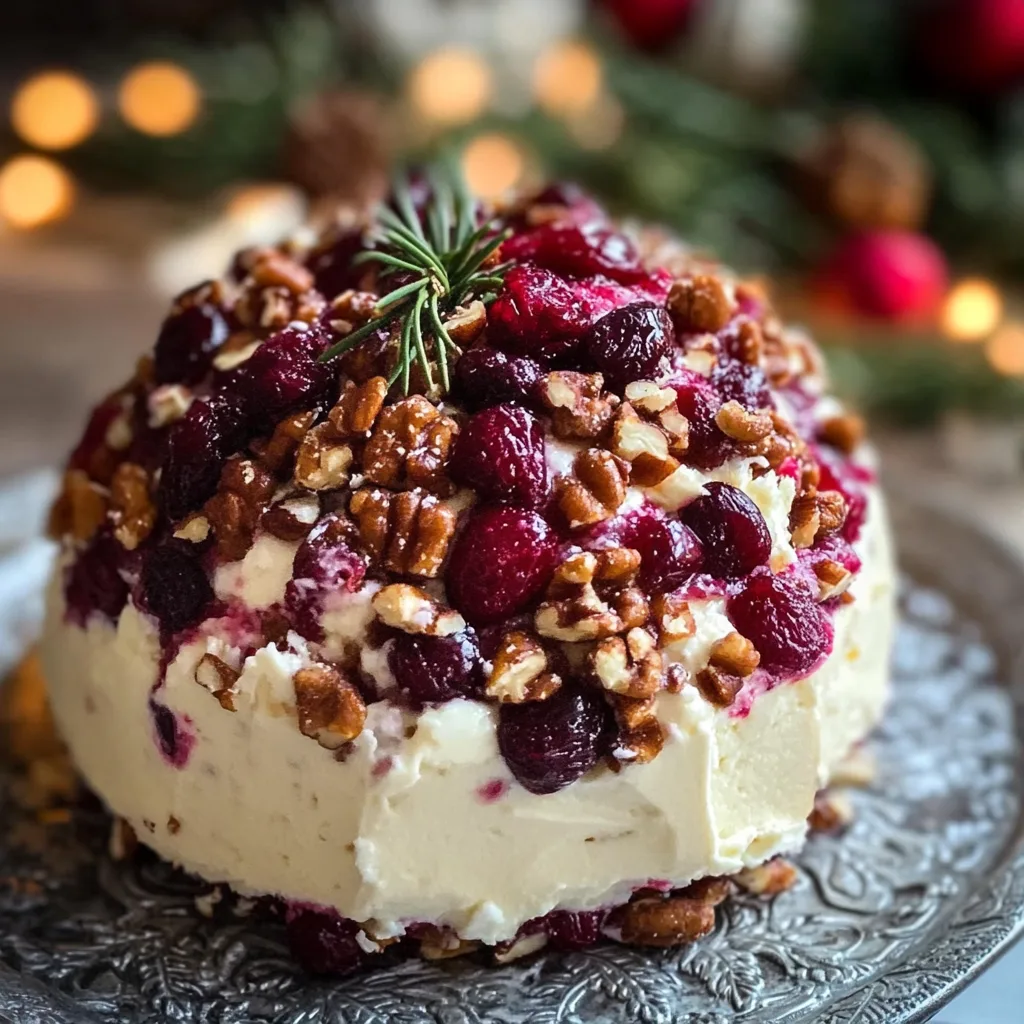 Cranberry Pecan Cream Cheese Ball