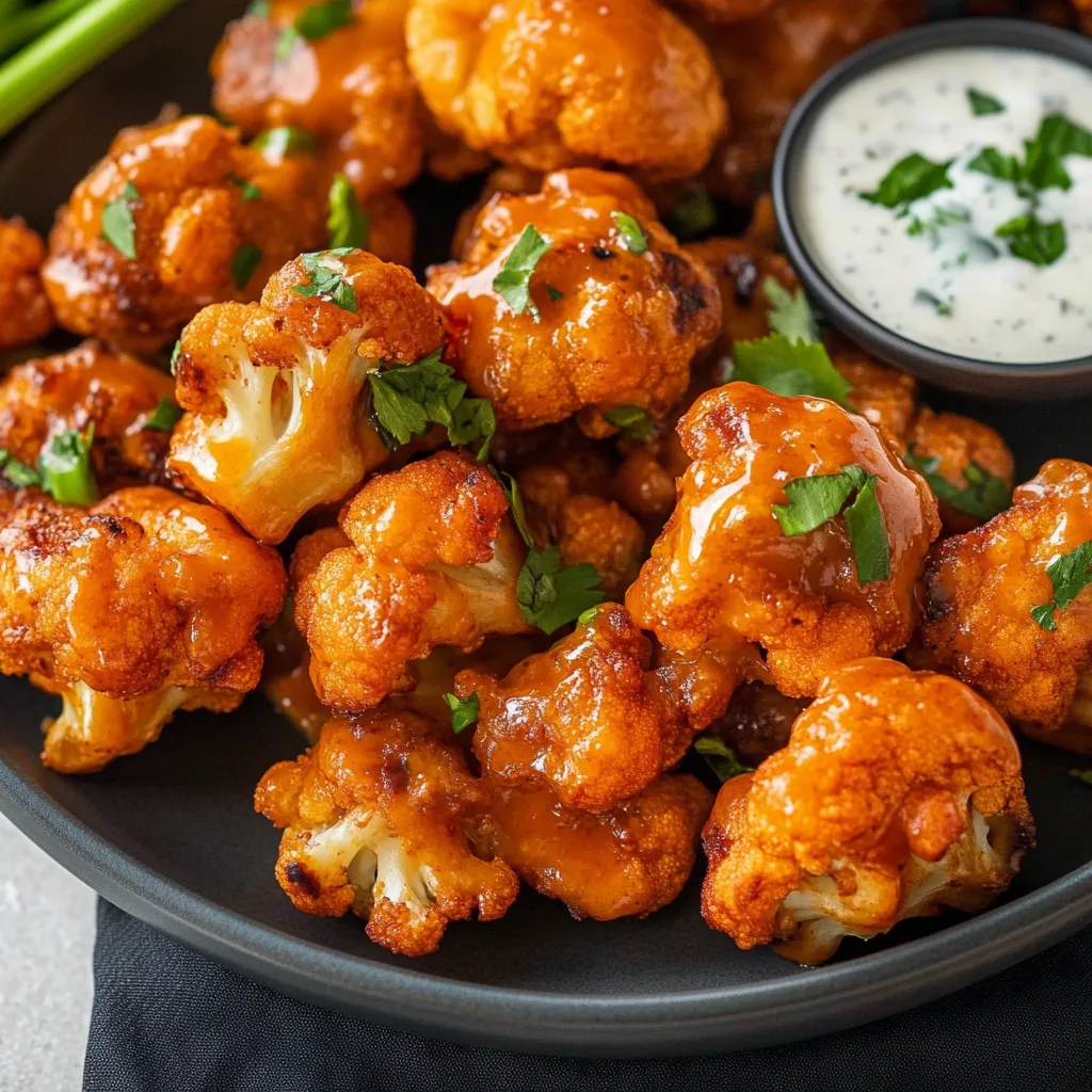 Air Fryer Buffalo Cauliflower
