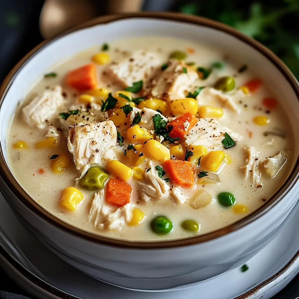 The Best Crockpot Chicken Corn Chowder!