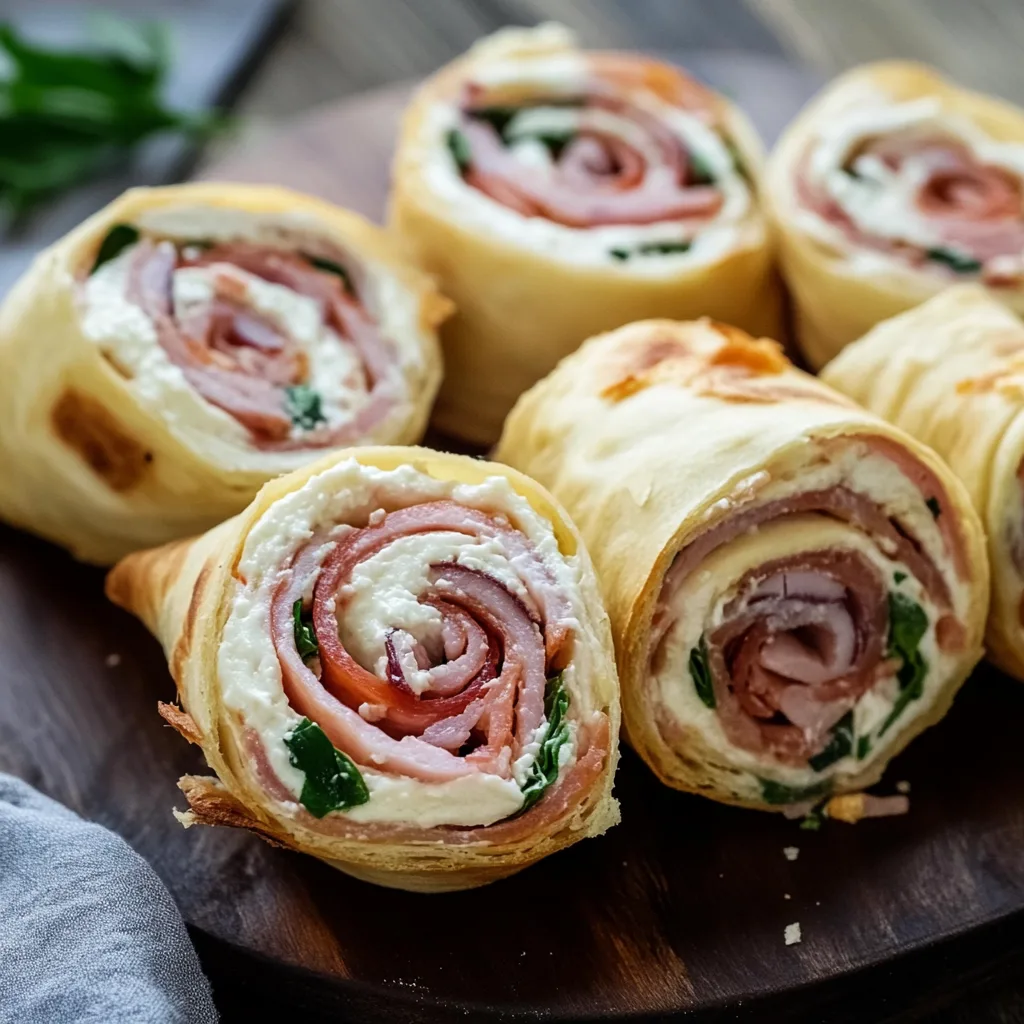 Ham and Cream Cheese Pinwheels