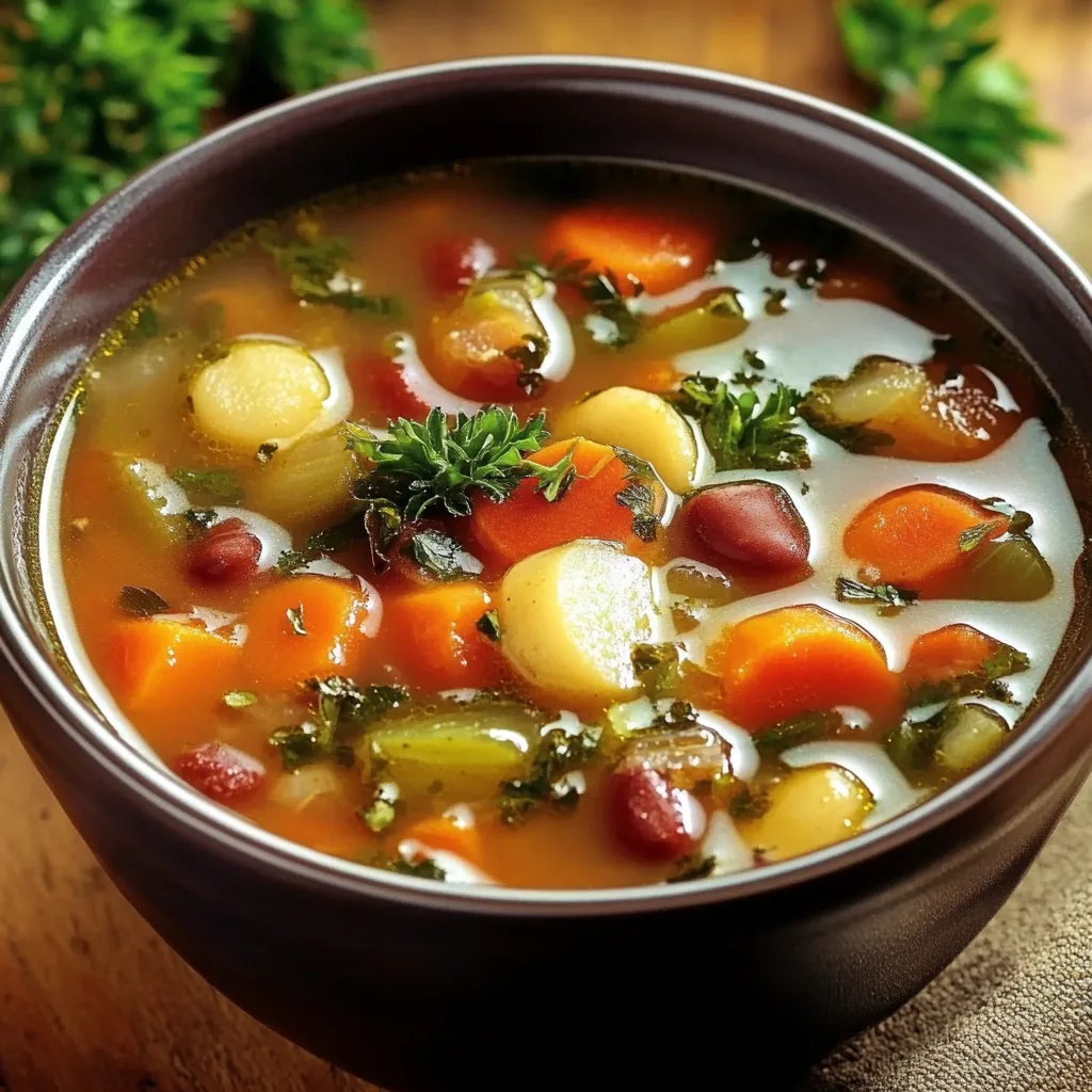 Olive Garden Vegetable Soup - Crisp Tastes