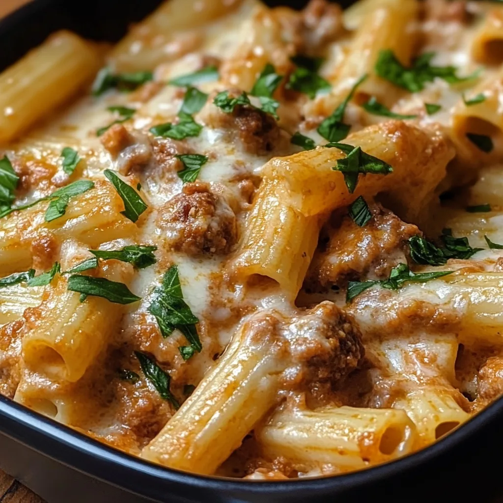 Creamy Sausage Rigatoni