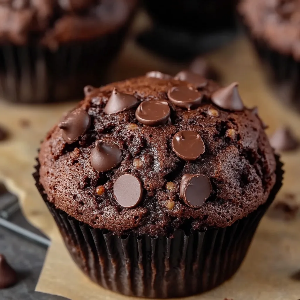 Ultimate Double Chocolate Chip Muffins