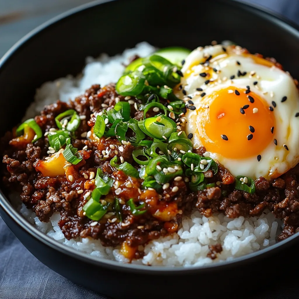 Quick & Easy Korean Ground Beef Bowl – Better Than Takeout!