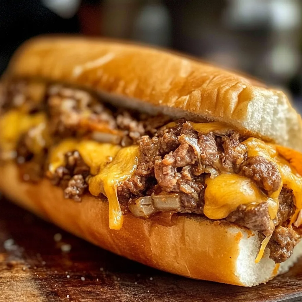 THE BEST Philly Cheesesteak Sloppy Joes Recipe