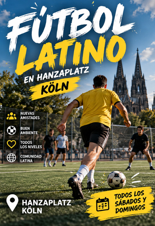 ⚽ Fútbol Latino en Hanzaplatz — ¡Jugamos cada finde!