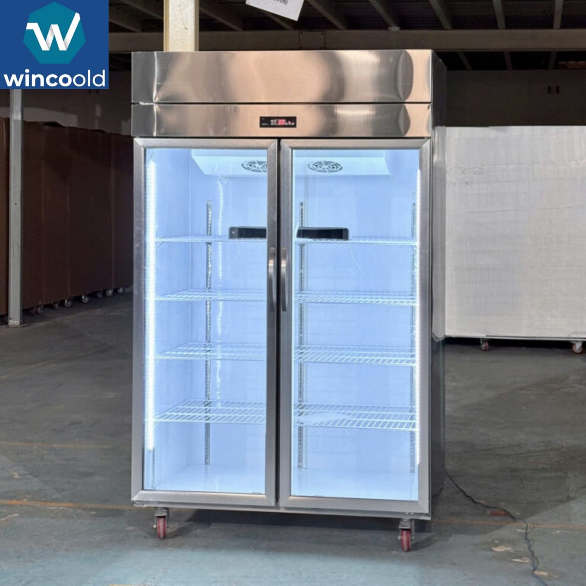 Tủ Mát 2 Cánh - Inox - LS-1200F - 1100L - Tủ Đông – Tủ Mát Wincoold chính hãng