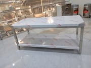 Ảnh chi tiết 1 của bàn inox 2 tầng 1m8