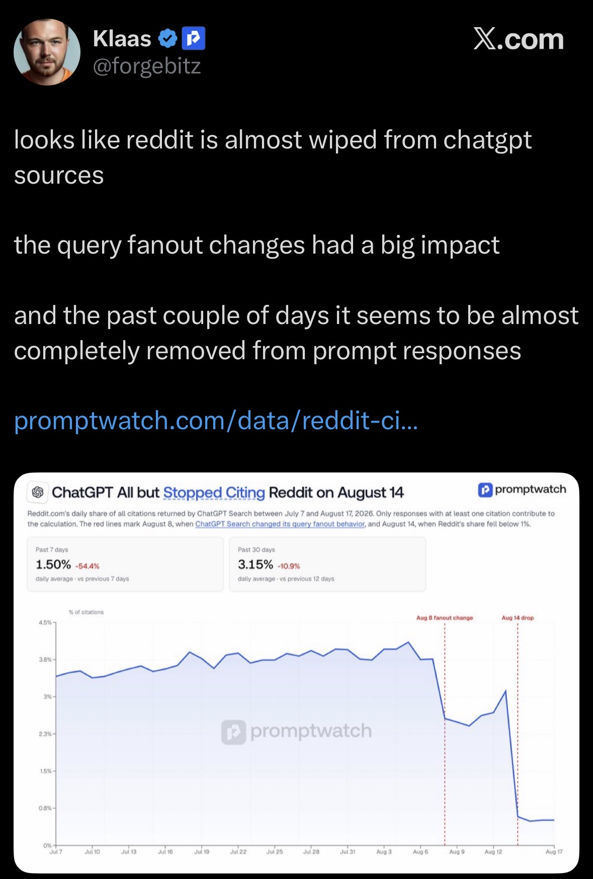 Social post screenshot