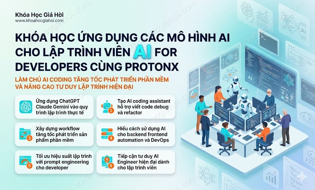 Khóa Học Ứng Dụng Các Mô Hình AI Cho Lập Trình Viên - AI For Developers Cùng ProtonX