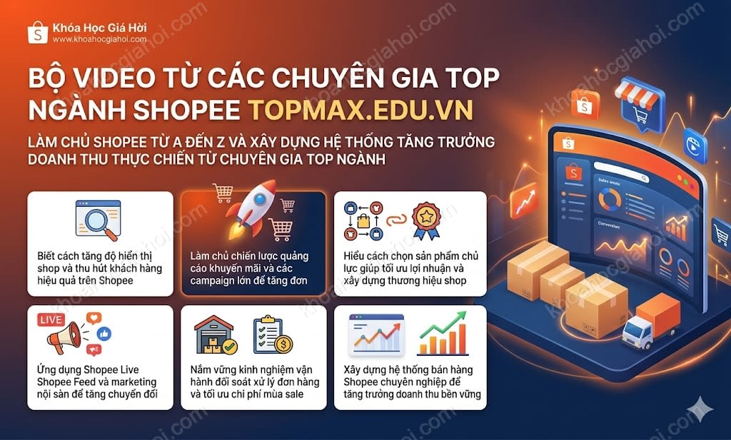 Bộ Video Từ Các Chuyên Gia Top Ngành Shopee Topmax.edu.vn