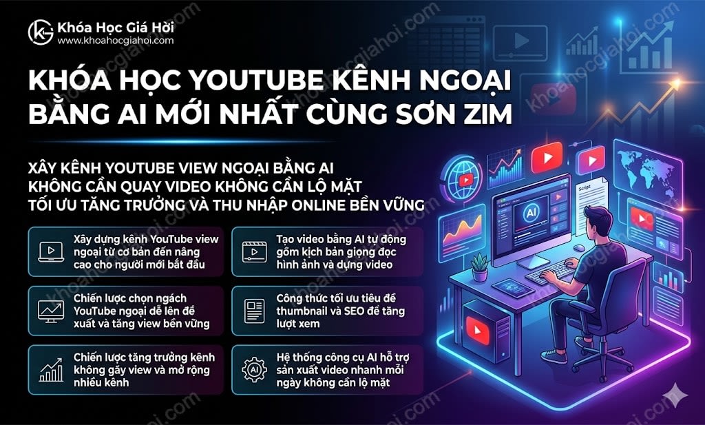 Share Khóa Học Youtube Kênh Ngoại Bằng AI Mới Nhất Cùng Sơn Zim