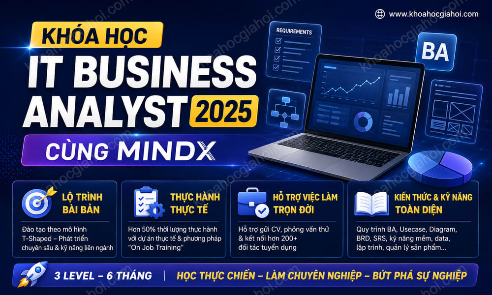 Khóa Học IT Business Analyst 2025 Cùng MindX