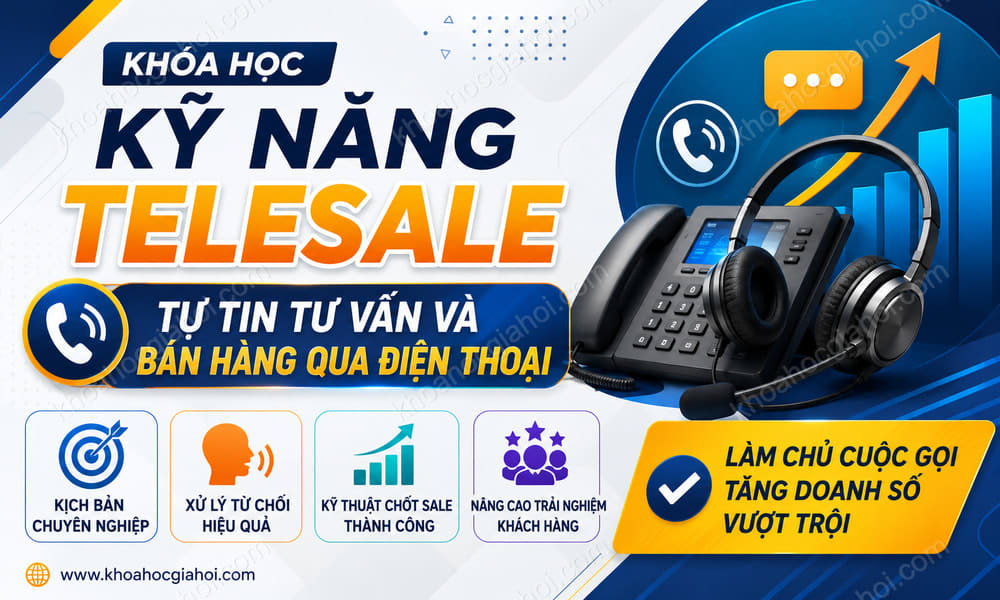 Khóa Học Kỹ Năng Telesale: Tự Tin Tư Vấn Và Bán Hàng Qua Điện Thoại