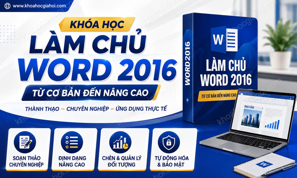 Khóa Học Làm Chủ Word 2016 Từ Cơ Bản Đến Nâng Cao