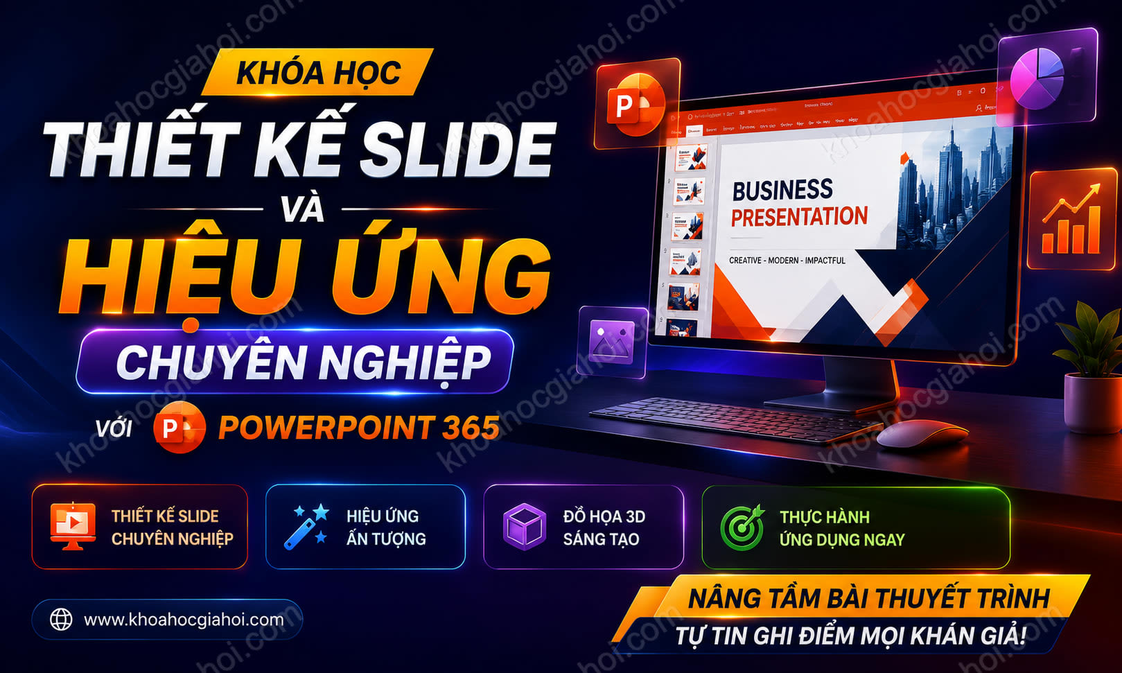 Khóa Học Thiết Kế Slide Và Hiệu Ứng Chuyên Nghiệp Với Powerpoint 365