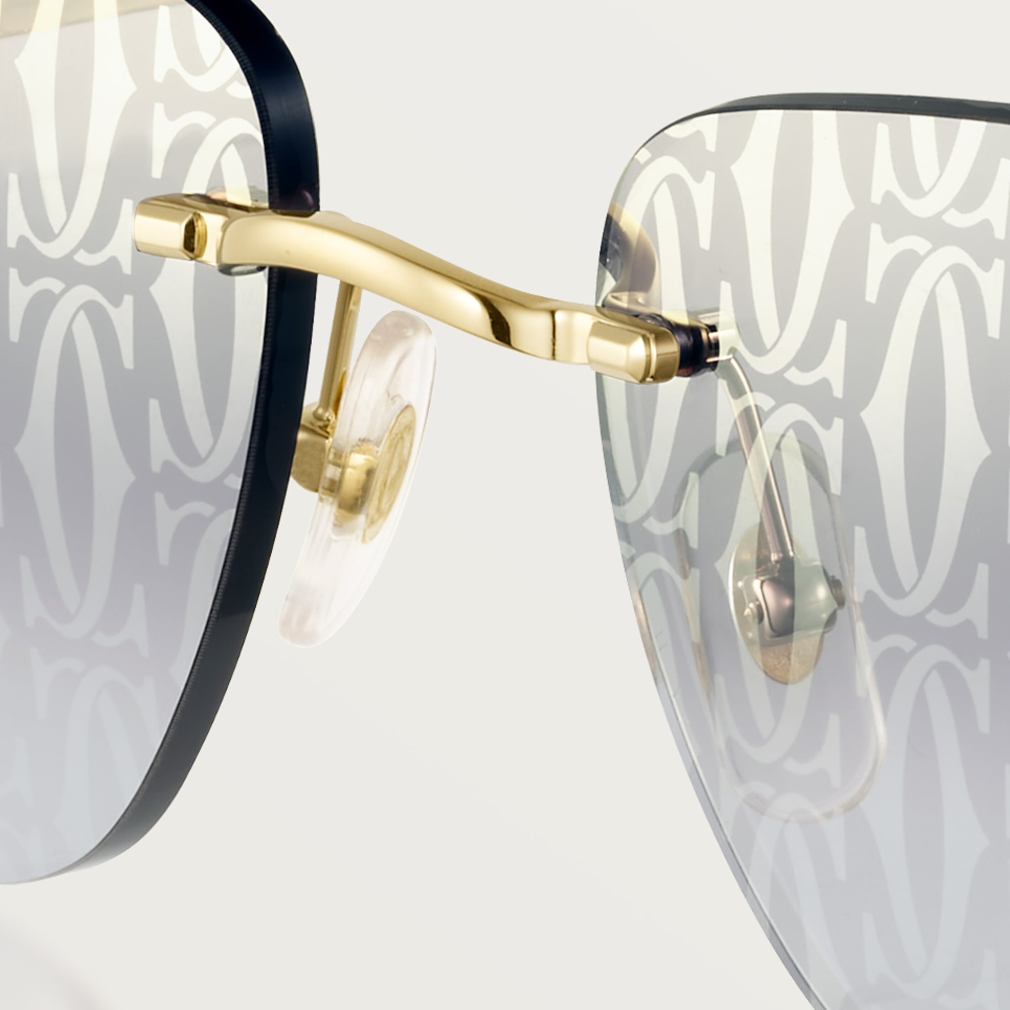 Klasik C de Cartier motifli güneş gözlükleri 4