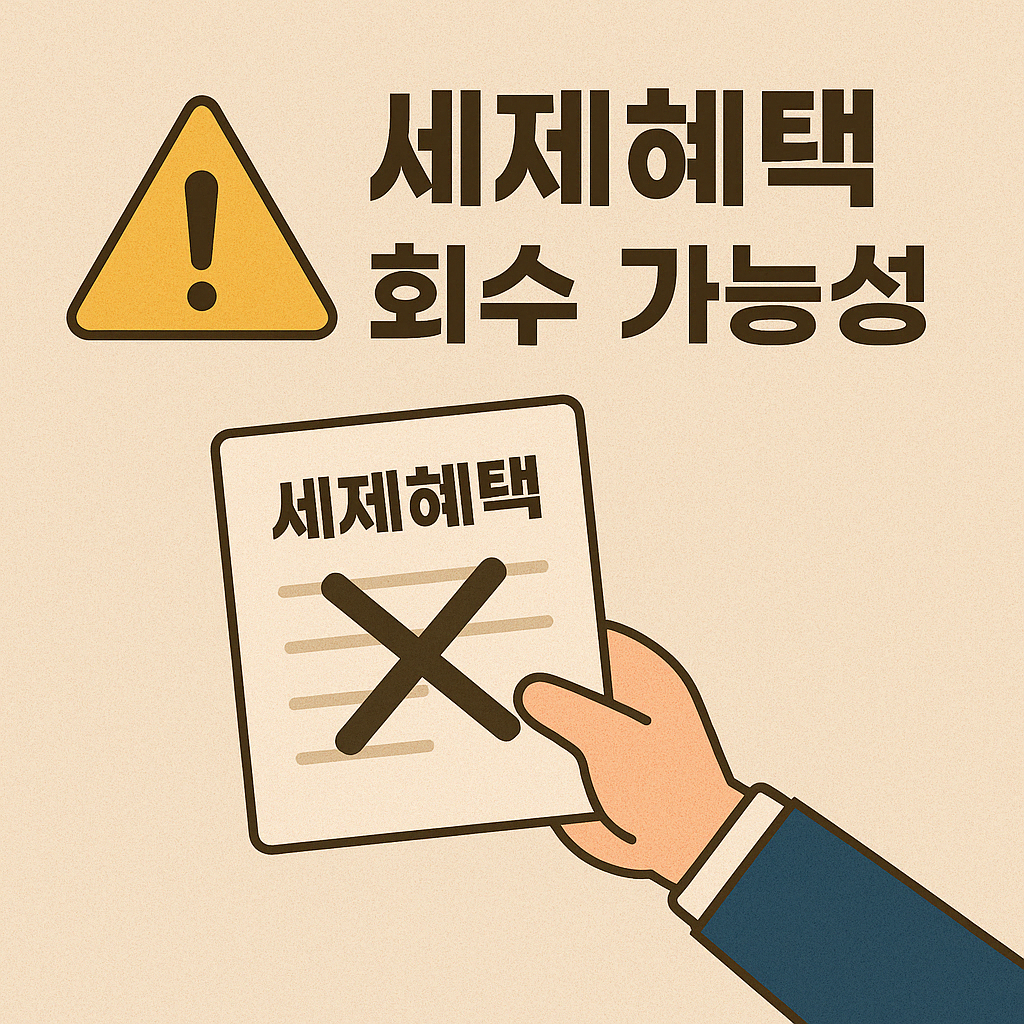 세제혜택 회수 이미지