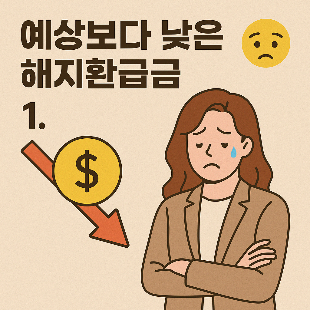 해지환급금 낮음 이미지